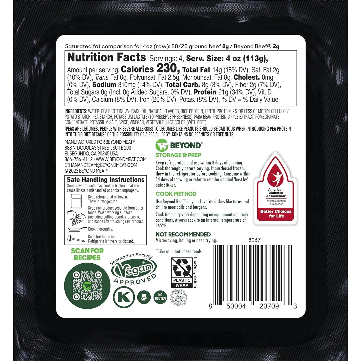 beyond Beef Plant-Based Ground 16 Oz