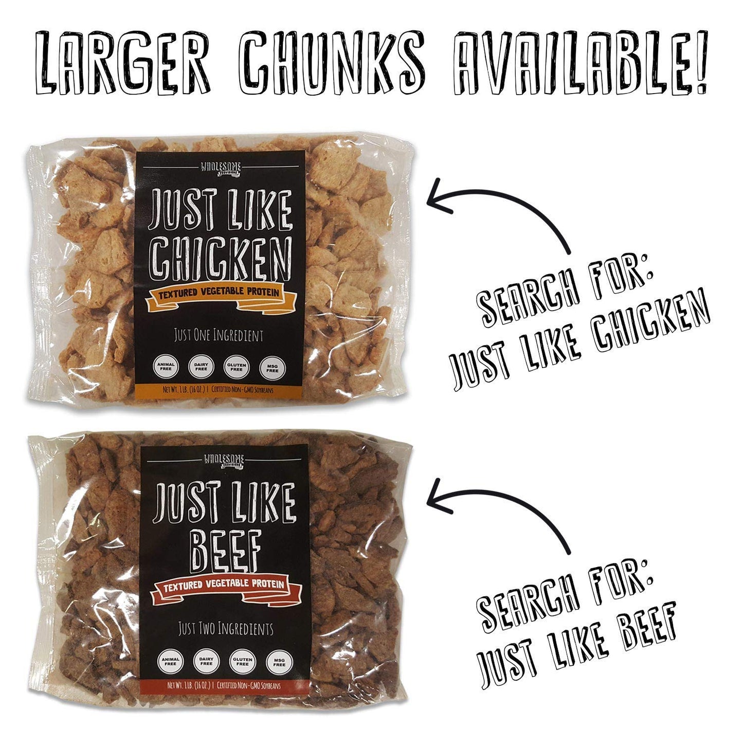 Meatless Crumbles, Soy Free, Non-Gmo, Vegan, 45G Protein, 0G Net Carb, Plant-Based Vegan Meat Substitute, Made in USA, Wholesome Provisions, 170G (Plain, 1 Pack)