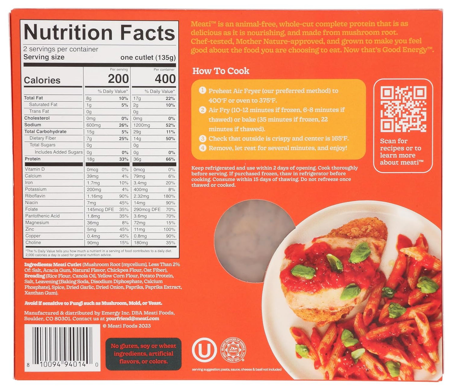 Crispy Cutlet Mushroom Root Protein, 9.5 OZ