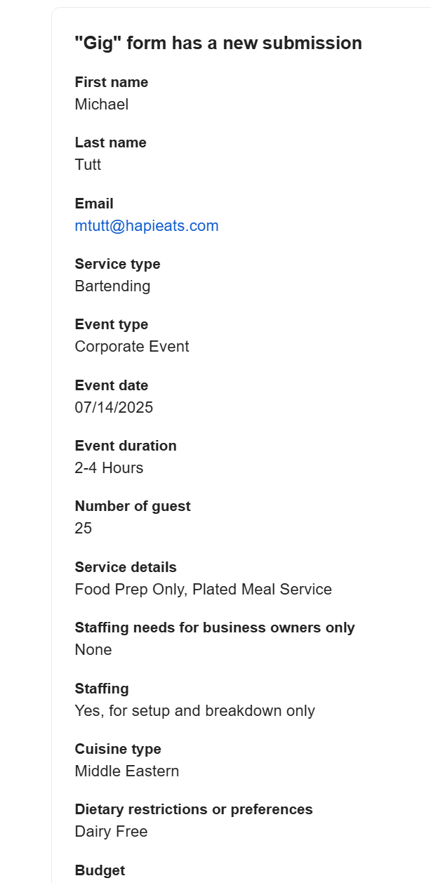 Catering - San Diego, CA