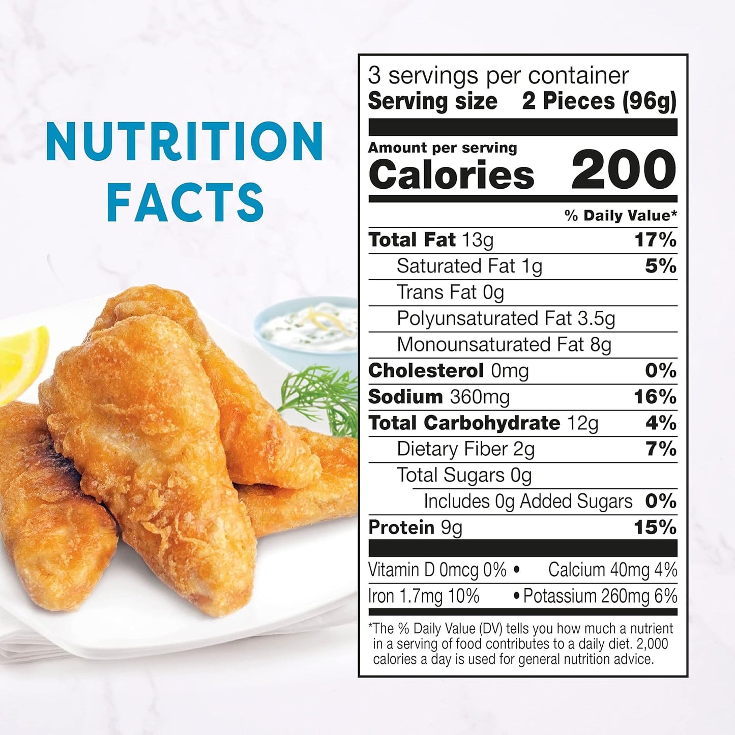 Golden Plant-Based Fishless Filets, Vegan, Frozen, 10.1 Oz.