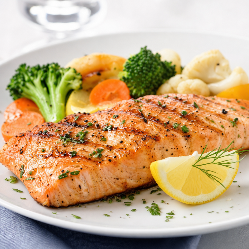 Grilled Salmon Plate