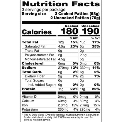 Beyond Breakfast Sausage Plant-Based Patties Box,6 Pack,7.4 Oz