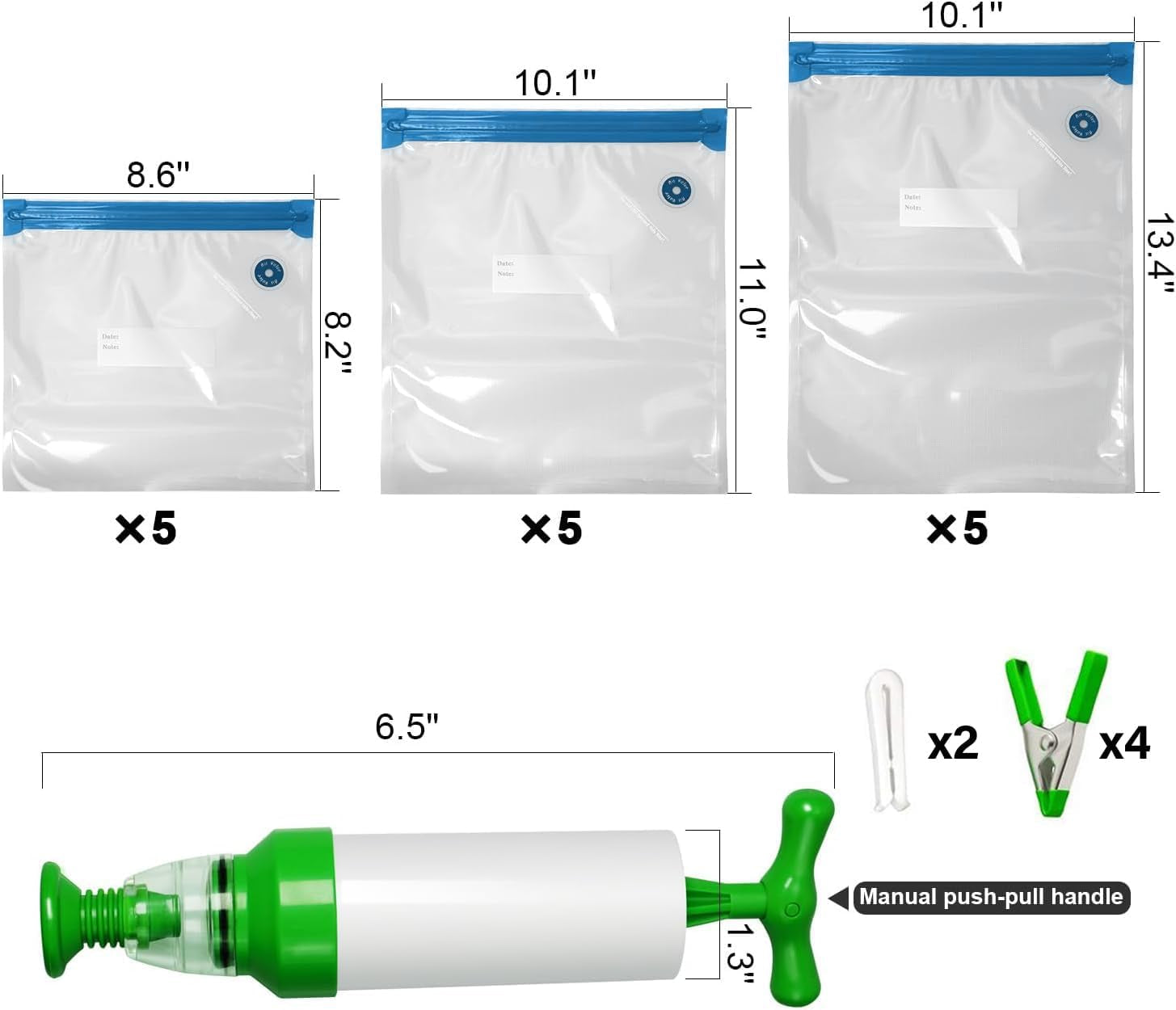 Sous Vide Machine Wi-Fi, Immersion Circulator Precise Cooker, Sous Vide Kit with 30 Vacuum Seal Bags, Vacuum Pump, Cookbook, Accurate Temperature & Timer, 1000W, IPX7 Waterproof,