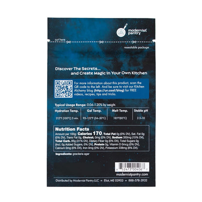 Pure Super Agar Powder - High Gel Strength Gracilaria Algae ⊘ Non-Gmo Vegan OU Kosher Certified 50G/2Oz