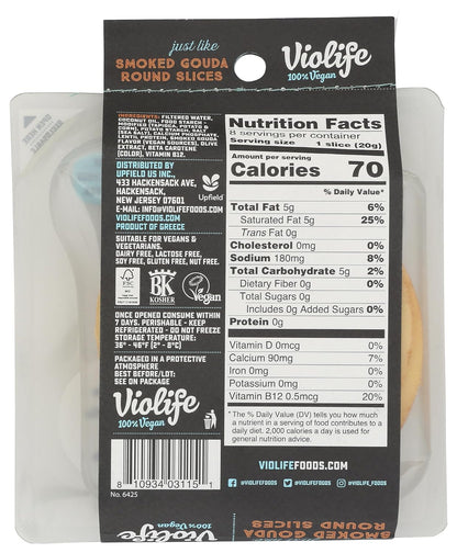 Plant Based Smoked Gouda Slices, 5.64 OZ