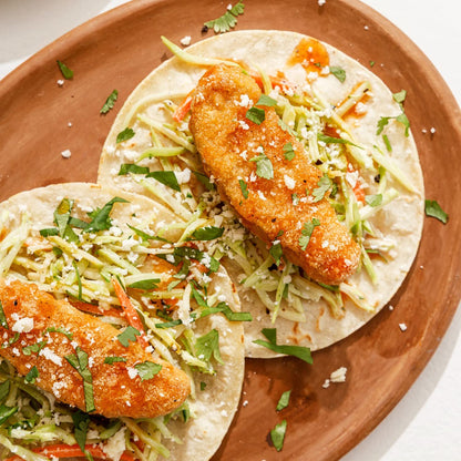 Crispy Jack Fruit Tenders (9 Oz, 8) - Delicious Plant-Based Meat Alternative - Vegan Jackfruit Chicken Tenders - 51% Less Fat - Gluten Free