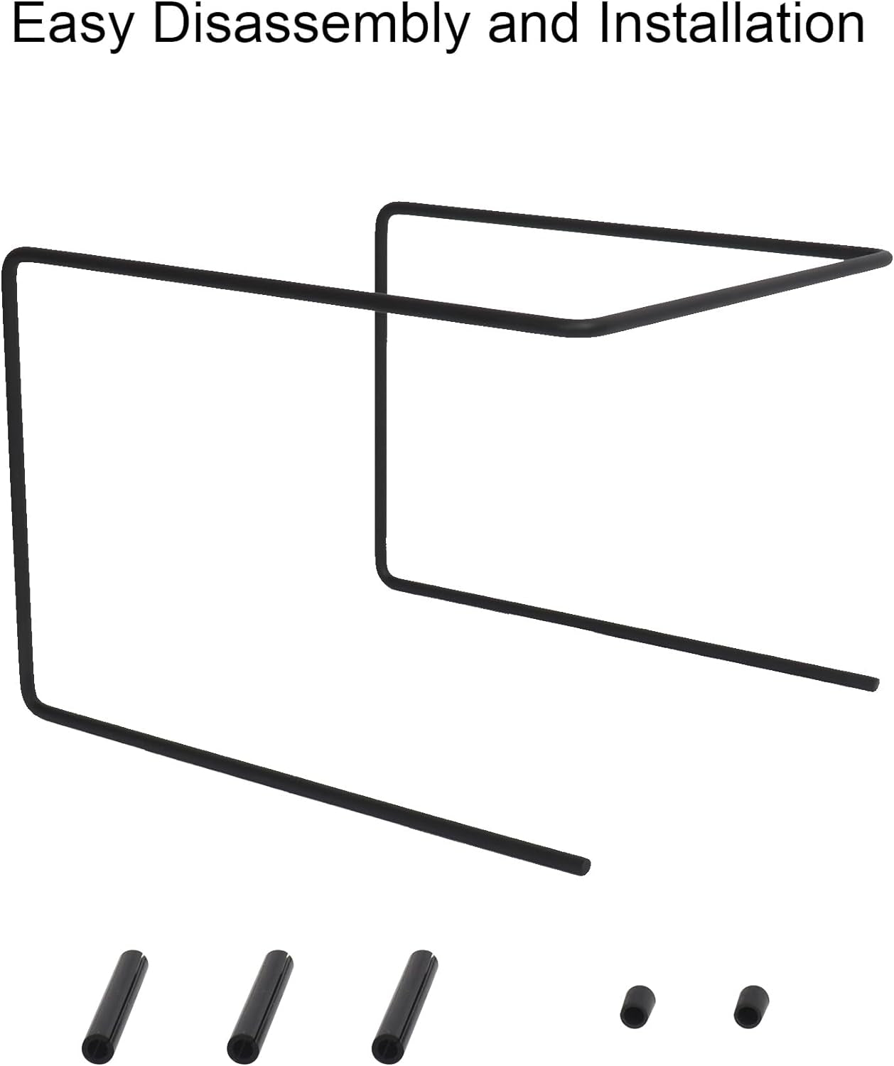 HPC DECOR 6PCS Black Metal Pizza Stands for Tables- Pizza Pan Riser Rack Holder- Food Display Riser Stands for Party Buffet Table Platter Tray- Metal Display Stands for Home, Restaurant, Catering