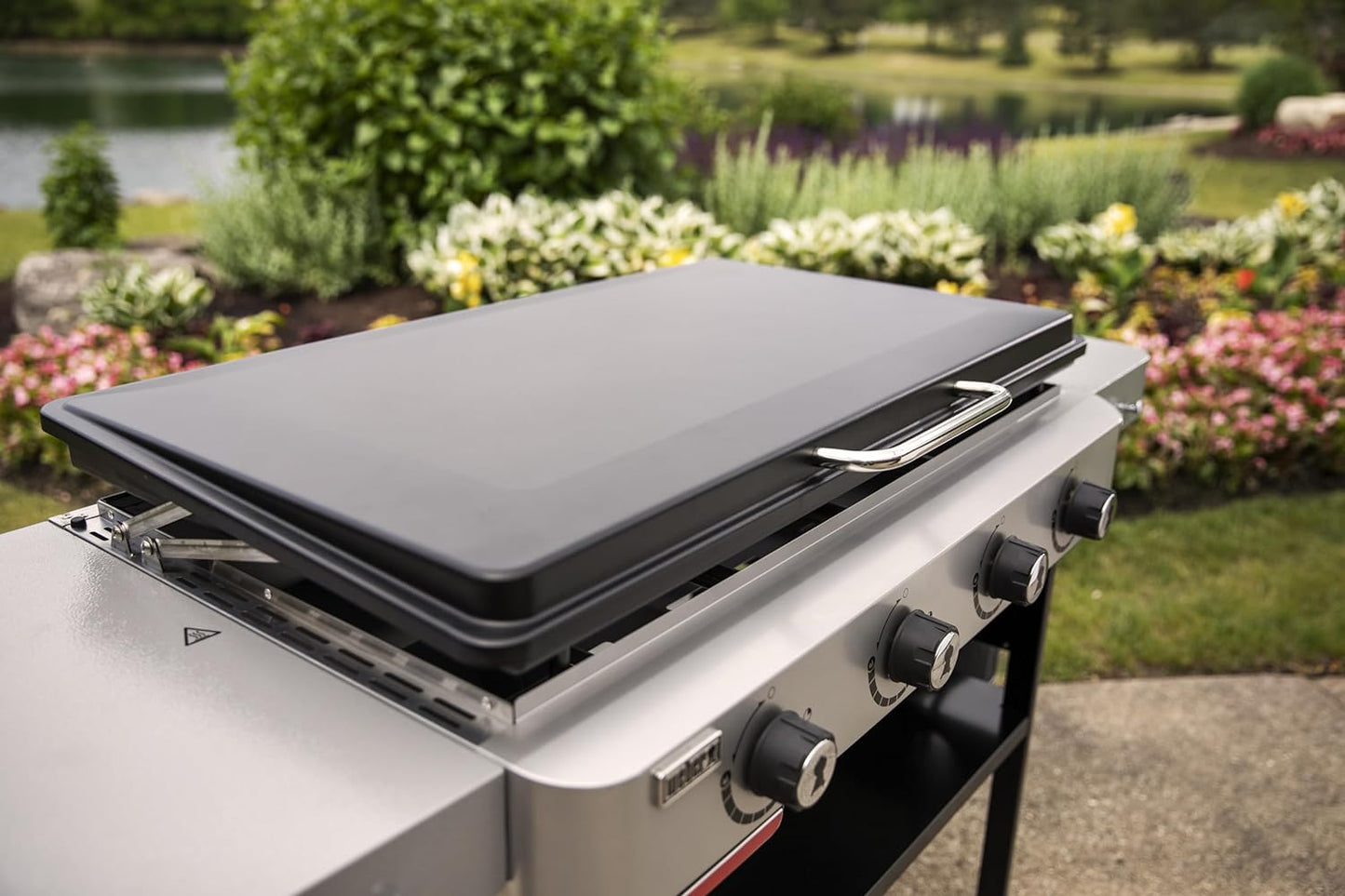 36" Gas Griddle, 4 Burner, Black