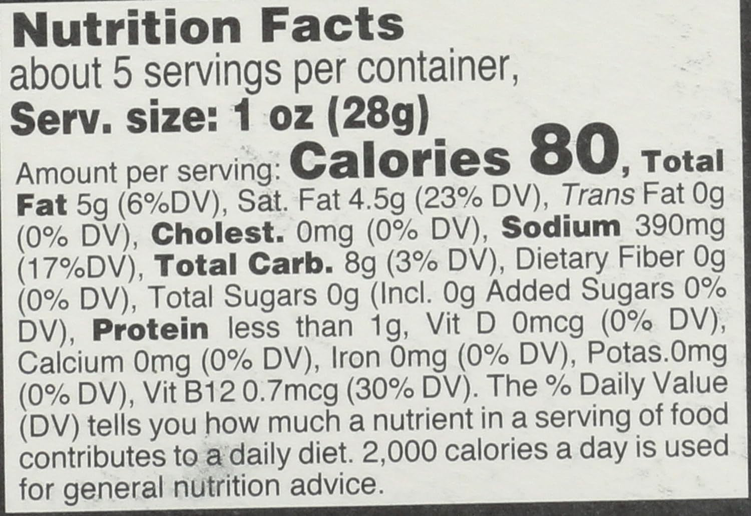 Just like Parmesan, 5.29 Oz Wedge, 5.29 Oz