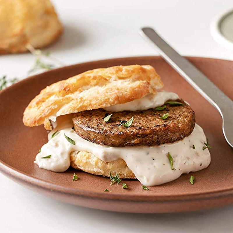 - Savory Breakfast Jack Sausage Patties (8.1 OZ) -Delicious Plant-Based Meat Alternative - Vegan Jackfruit Sausage Patties - Made without Gluten - 51% Less Fat