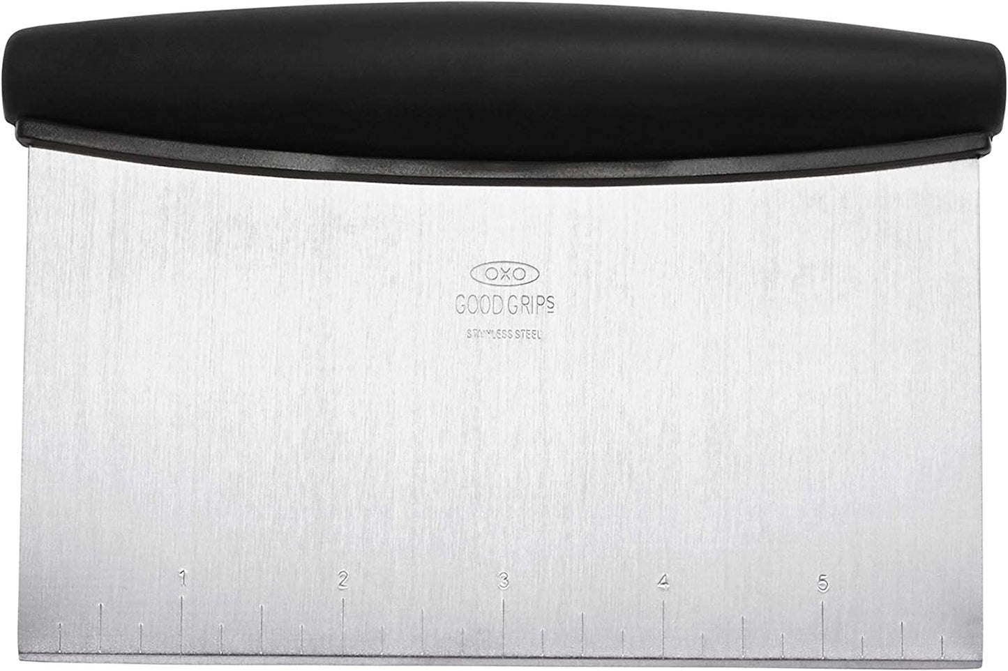 Good Grips Stainless Steel Scraper & Chopper,Silver/Black