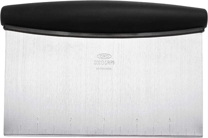 Good Grips Stainless Steel Scraper & Chopper,Silver/Black