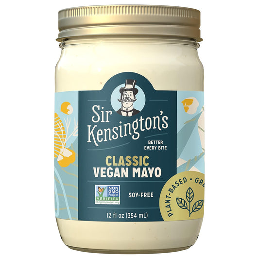 Sir Kensington'S Vegan Mayo Classic Keto Diet Certified Gluten Free Certified Vegan Soy Free Non- GMO Project Verified Shelf-Stable 12 Oz