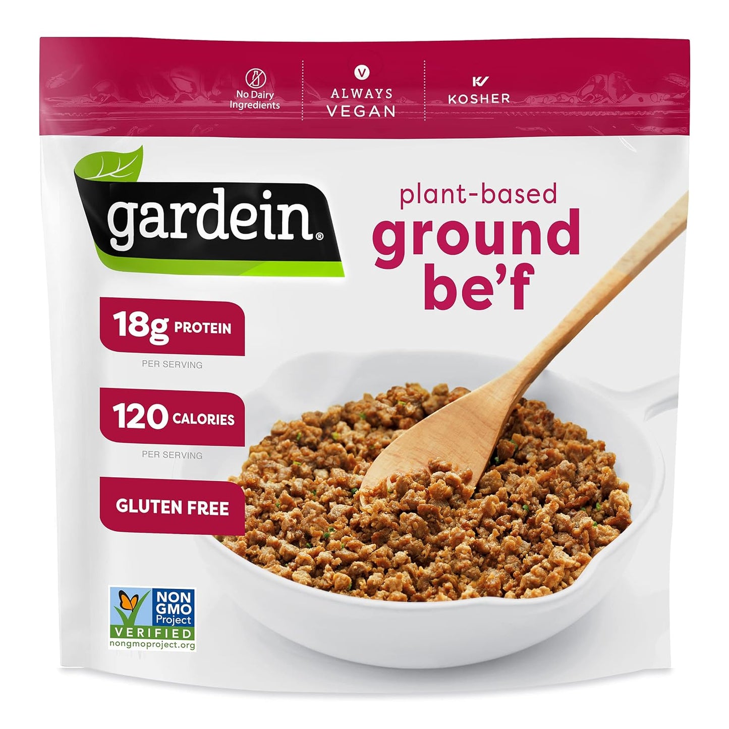 Gluten-Free Plant-Based Ground Be'F Crumbles, Vegan, Frozen, 13.7 Oz.