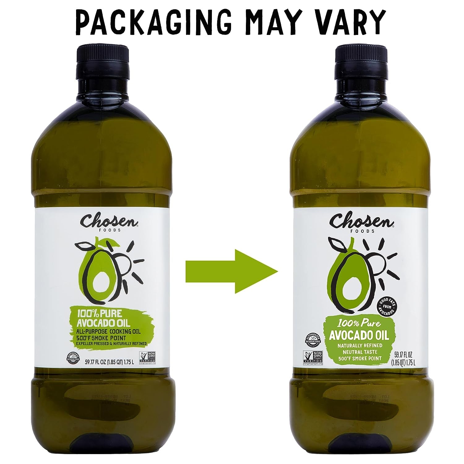 100% Pure Avocado Oil, Keto and Paleo Diet Friendly, Kosher Oil for Baking, High-Heat Cooking, Frying, Homemade Sauces, Dressings and Marinades (1.75 Liters)