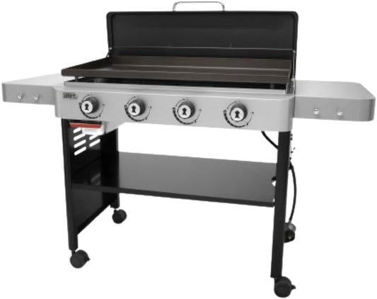 36" Gas Griddle, 4 Burner, Black