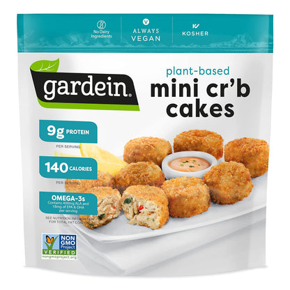 Mini Crispy Plant-Based Crabless Cakes, Vegan, Frozen, 8.8 Oz.