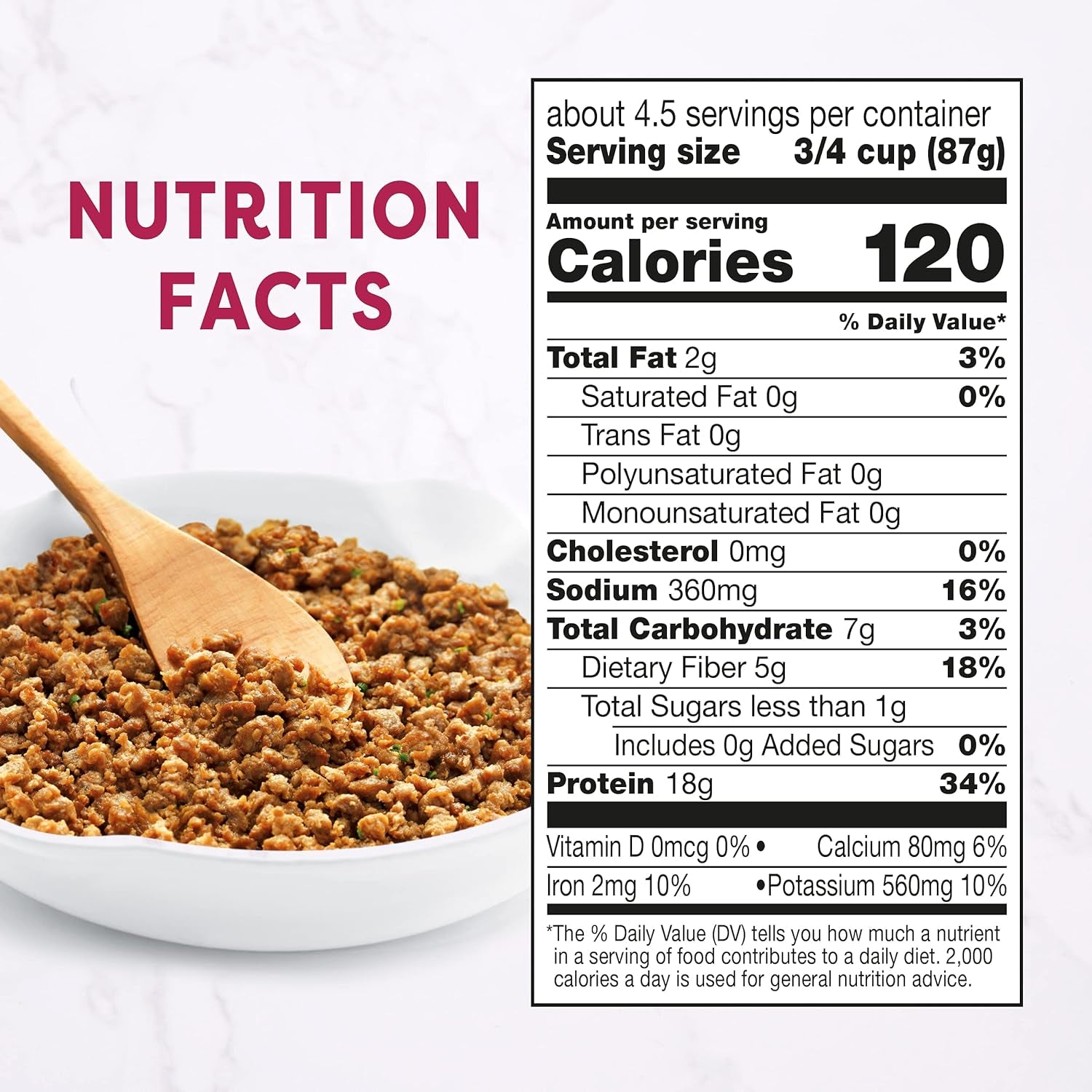 Gluten-Free Plant-Based Ground Be'F Crumbles, Vegan, Frozen, 13.7 Oz.