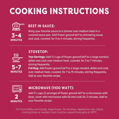 Gluten-Free Plant-Based Ground Be'F Crumbles, Vegan, Frozen, 13.7 Oz.