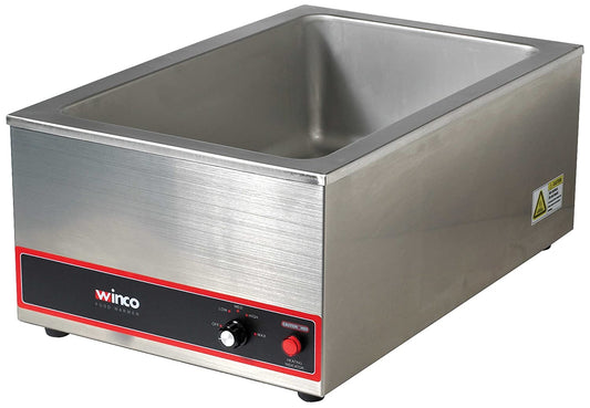 FW-S500 Commercial Portable Steam Table Food Warmer 120V 1200W,Stainless Steel,Large