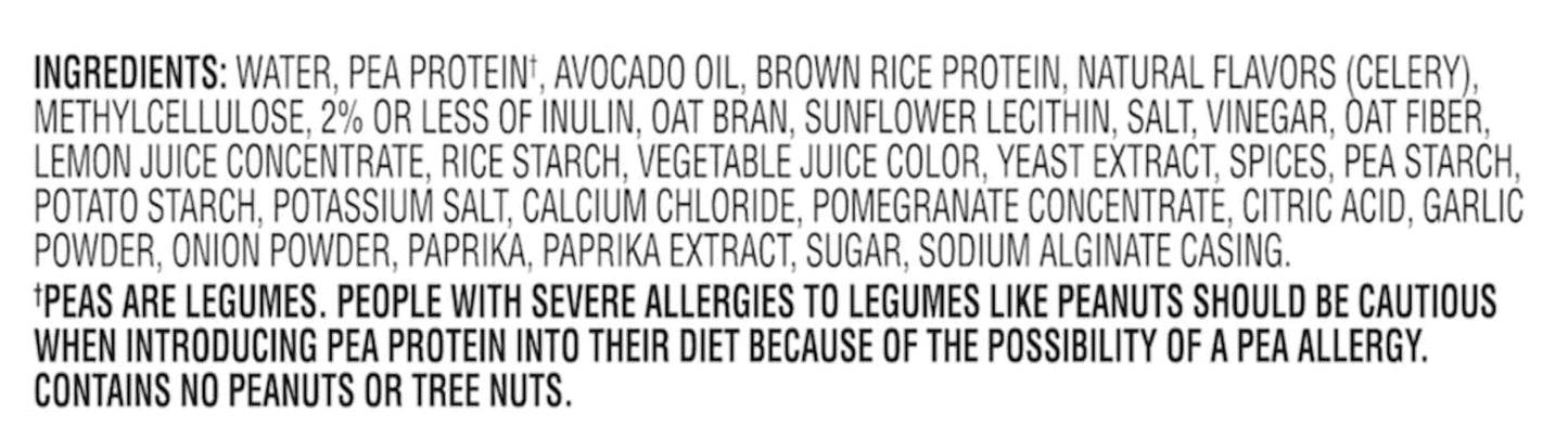 Sausage Plant-Based Dinner Links, Hot Italian 14 Oz