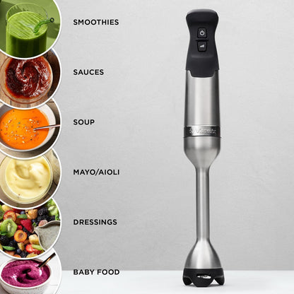 Immersion Blender, Stainless Steel, 18 Inches