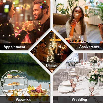 Serving Utensils Include Large Serving Spoons Slotted Serving Spoons Serving Forks Serving Tongs Soup Ladle and Pie Server Buffet Catering Serving Utensils for Dishwasher Safe (Gold, 10)