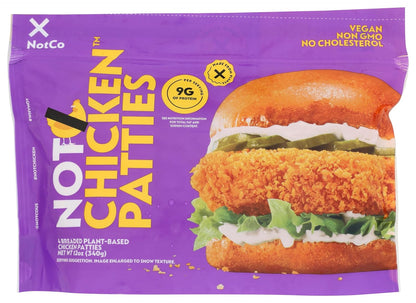 Notchicken Plant Based Burgers 4 Count, 12 Oz.