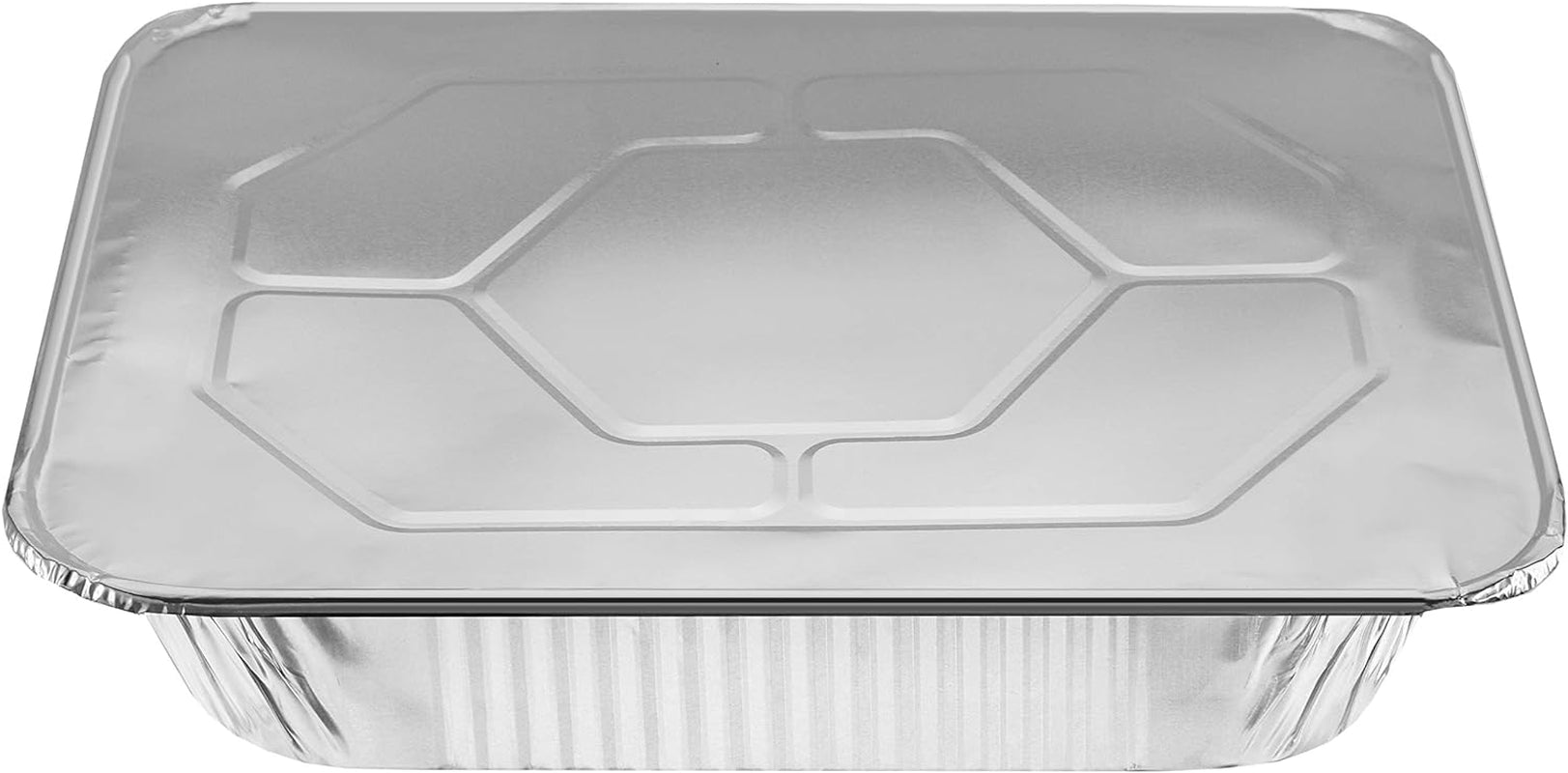 9" X 13 ” Aluminum Foil Pans with Lids (10 Pack) | Durable Disposable Half-Size Deep Steam Pan and Oven Buffet Trays | Food Containers for Catering, Baking, Roasting'