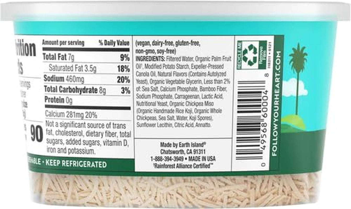 Cheese Parmesan Shredded Vegan, 4 Oz