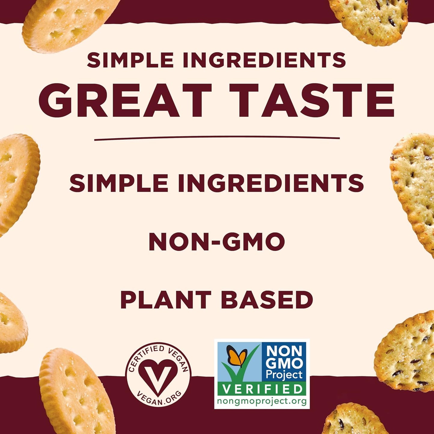 Cheese Flavored Crackers - Non-Gmo, Made with Wheat Flour, Vegan, Delicious & Quality Snacks, Cheddalicious, 6 Ounce