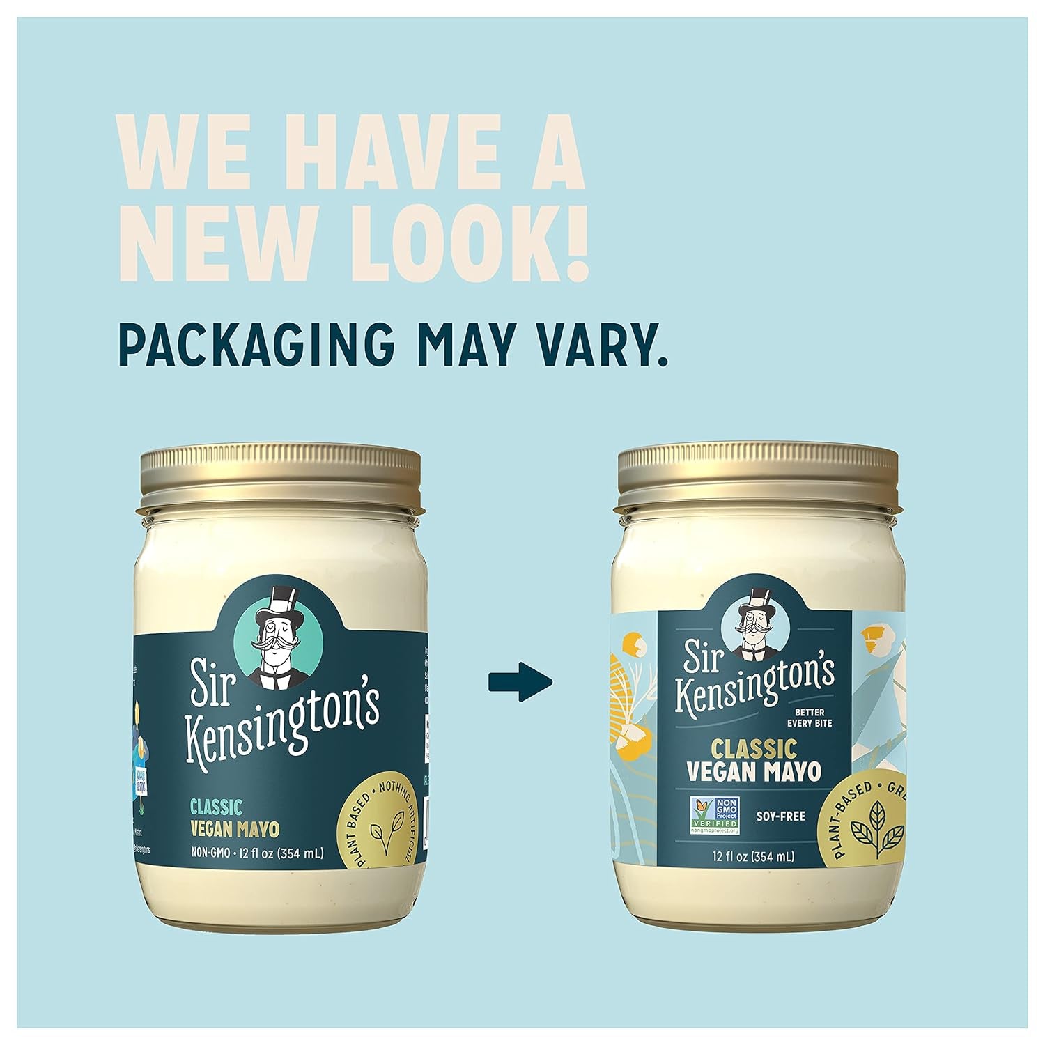 Sir Kensington'S Vegan Mayo Classic Keto Diet Certified Gluten Free Certified Vegan Soy Free Non- GMO Project Verified Shelf-Stable 12 Oz
