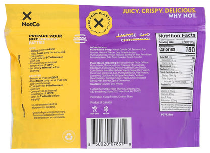 Notchicken Plant Based Burgers 4 Count, 12 Oz.