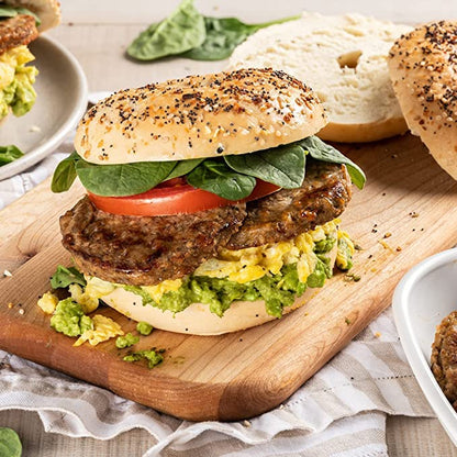 - Savory Breakfast Jack Sausage Patties (8.1 OZ) -Delicious Plant-Based Meat Alternative - Vegan Jackfruit Sausage Patties - Made without Gluten - 51% Less Fat