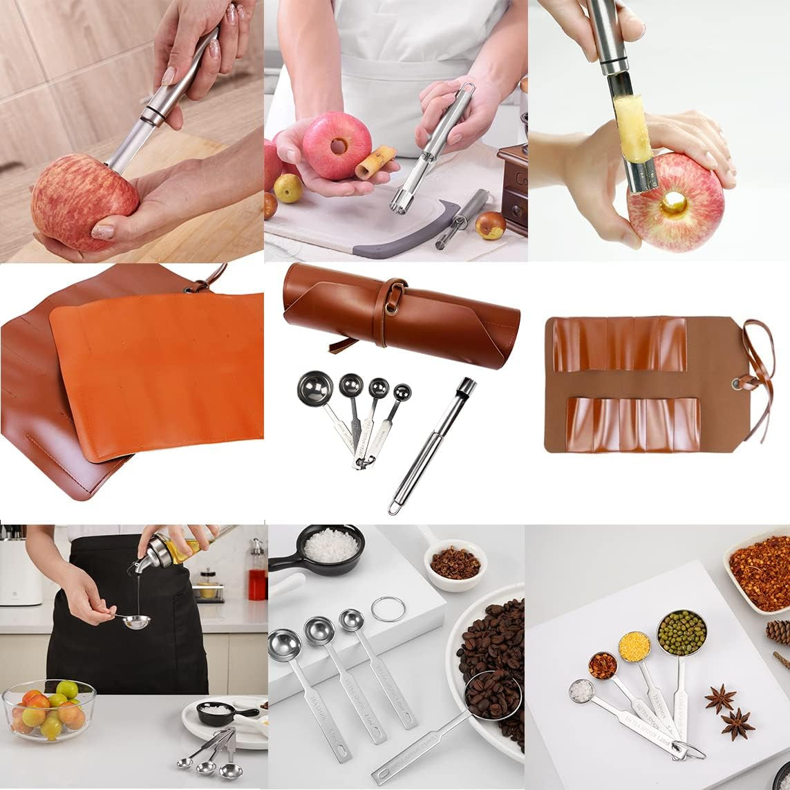 Professional Chef Plating Kit, 12 Piece Culinary Plating Set, Stainless Steel (12 Piece)