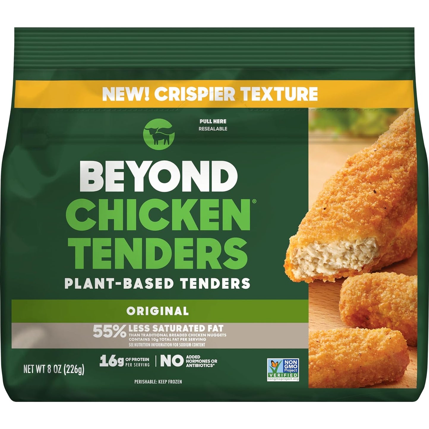 Beyond Plant-Based Chicken Breaded Tenders, 8 Oz Bag