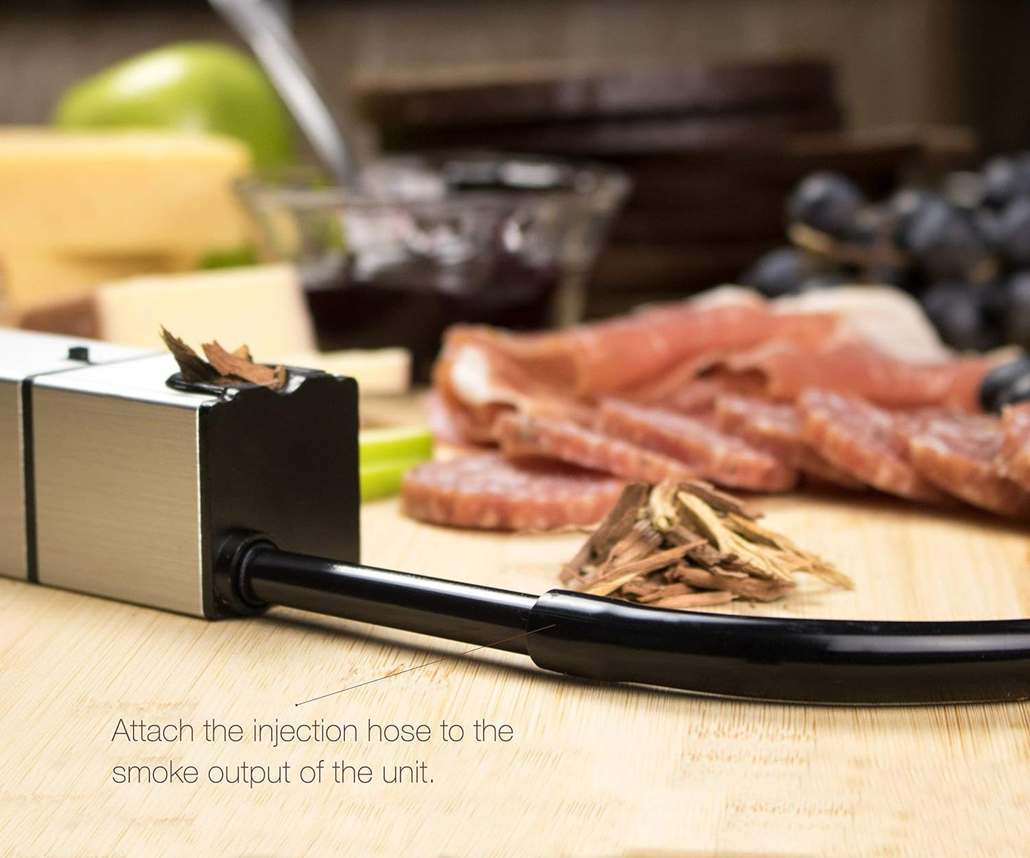 Cocktail Smoker Kit - Indoor Drink & Food Infuser with Wood Chips | Old Fashioned Whiskey Bourbon Smoker Gift