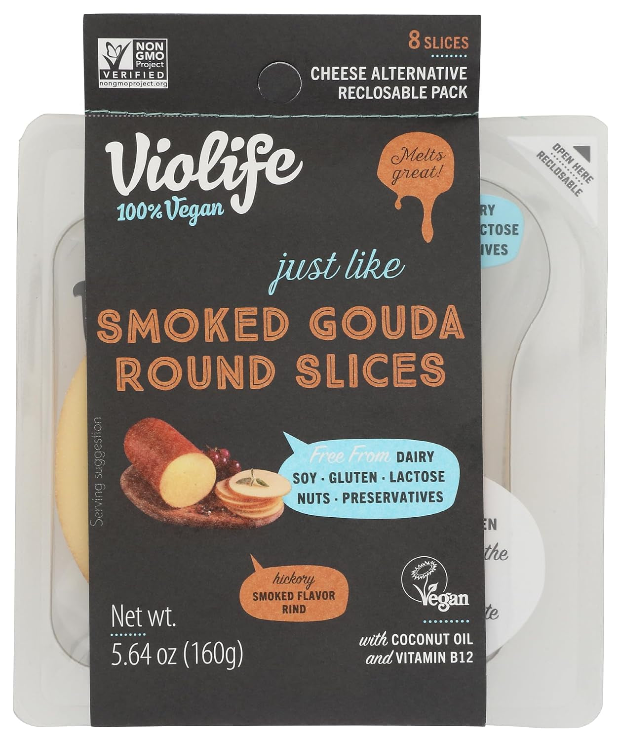 Plant Based Smoked Gouda Slices, 5.64 OZ