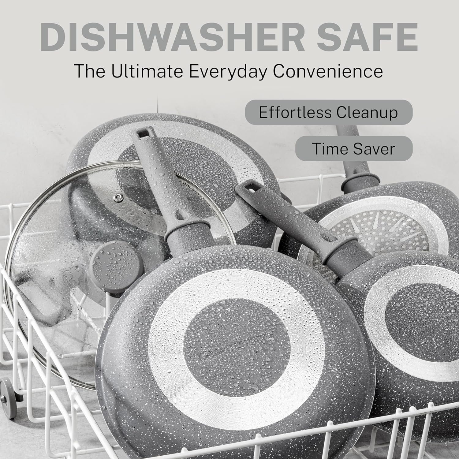 20 Pc Pots and Pans Set Non Stick Cookware Set, Kitchen Cookware Sets, Pot and Pan Set, Pot Set, Diamond Coated Nonstick Cookware Set with Lids, Healthy and Non Toxic, Dishwasher Safe…