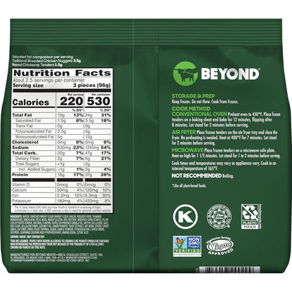 Beyond Plant-Based Chicken Breaded Tenders, 8 Oz Bag