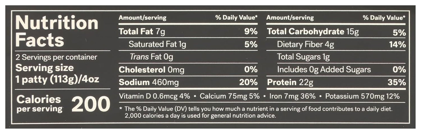 Abbot’S Plant-Based Veggie Burger, 8 Oz