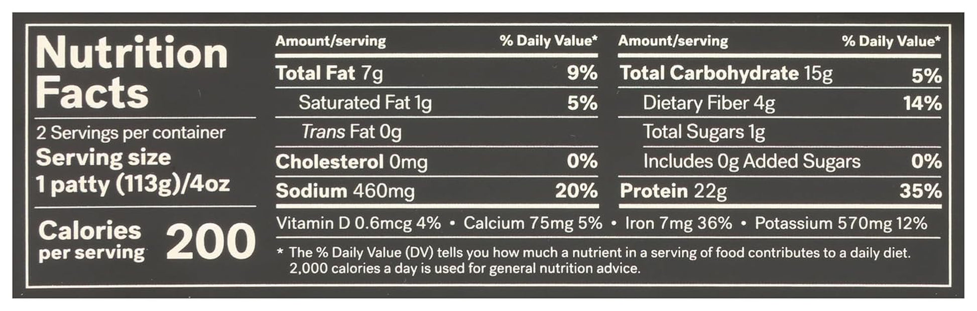 Abbot’S Plant-Based Veggie Burger, 8 Oz