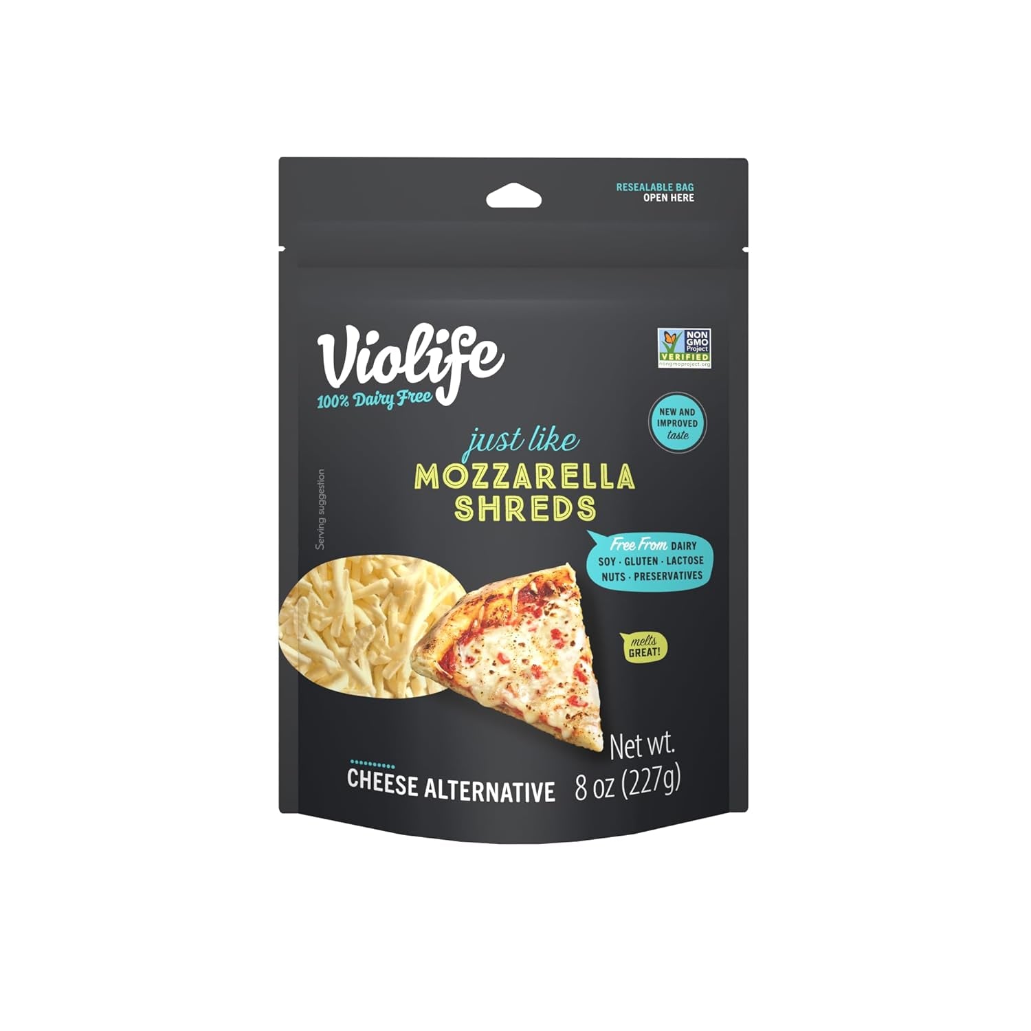 Just like Mozzarella Shreds, 8 OZ