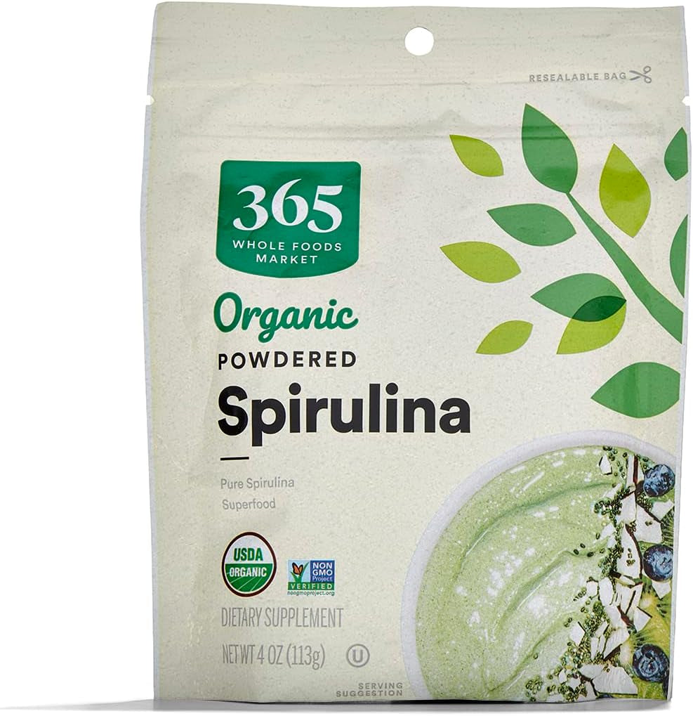 , Organic Spirulina Superfood Powder, 4 Ounce
