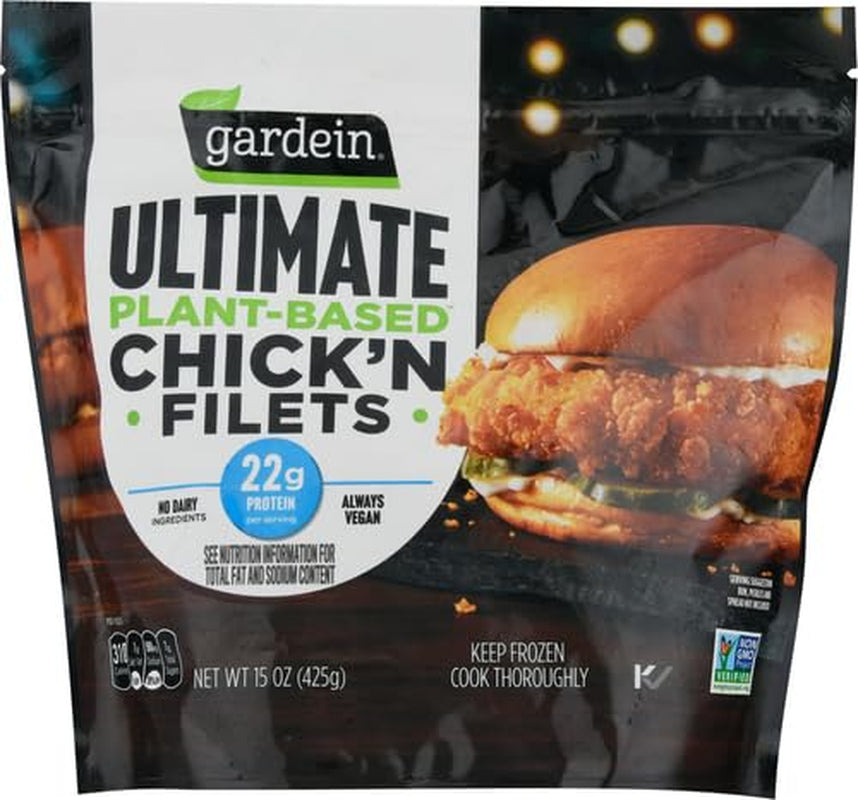 Ultimate Plant-Based Chick'N Filets, Vegan, Frozen, 15 Oz.