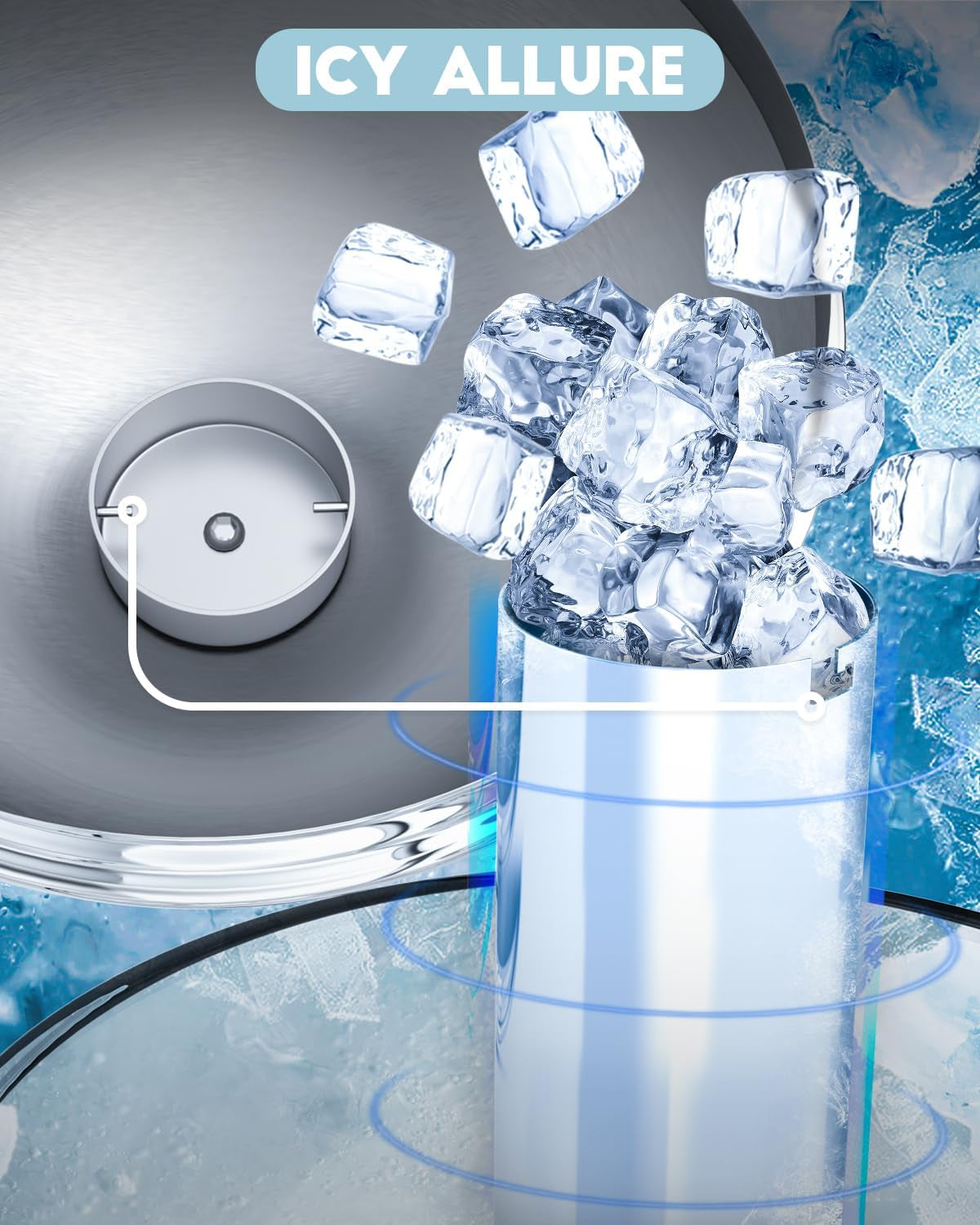 3 Gallon Beverage Dispenser for Hot & Cold Drinks with Ice Core and Stand,Coffee & Chafer Urn for Parties, Buffets,Catering,Clear Plastic Container for Punch, Juice, Lemonade, Tea, Water