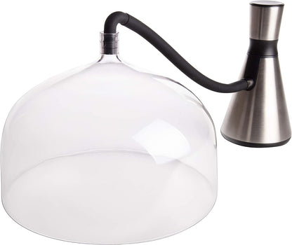 Smoking Gun W XL 7-1/4" Dome - Hot Cold Electric Portable Smoker Infuser Kit for Indoor Outdoor Use- Smoke Meat Cheese Cocktails Faster than Smoker Box, Large Dome W Greater Capacity, Fathers Day Gift