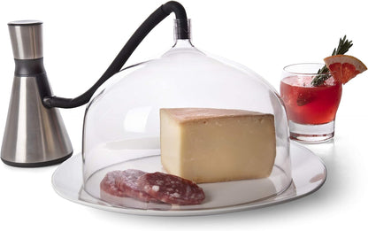 Smoking Gun W XL 7-1/4" Dome - Hot Cold Electric Portable Smoker Infuser Kit for Indoor Outdoor Use- Smoke Meat Cheese Cocktails Faster than Smoker Box, Large Dome W Greater Capacity, Fathers Day Gift