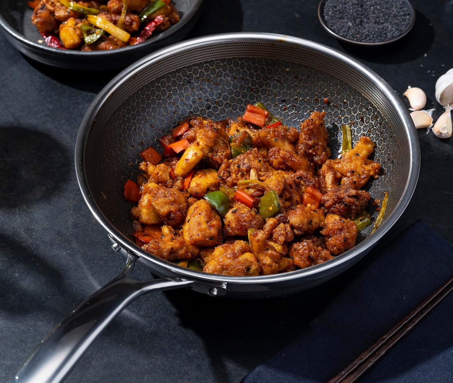 Hybrid Nonstick Wok, 12-Inch, Stay-Cool Handle, Dishwasher Safe, Induction Ready, Compatible with All Cooktops